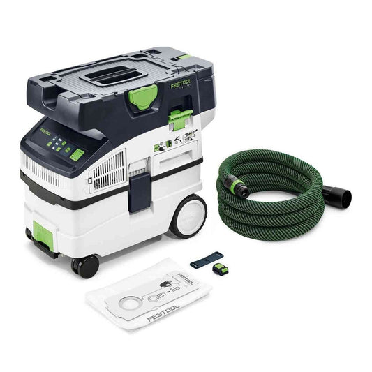 Festool Cordless Mobile Dust Extractor CTLC MIDI I Promo Kit With Batteries & Charger 577066-PROMO tool-junction-nz