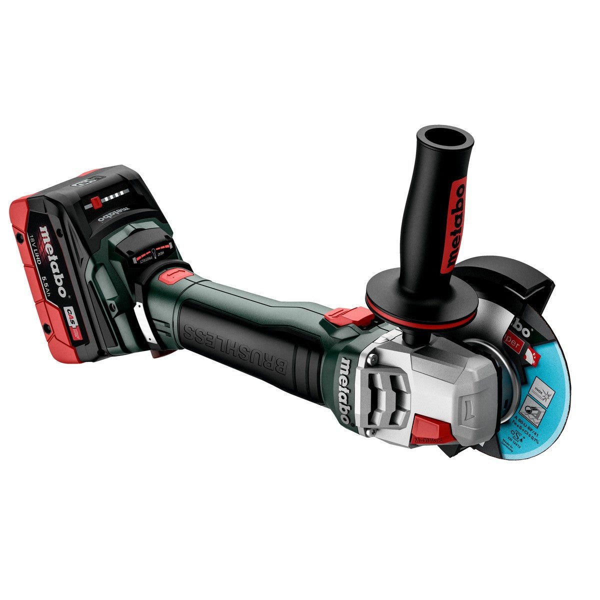 Metabo 18V Brushless 125 mm Angle Grinder with Brake & Lock Nut - Skin WB18LTBL11-125QUICK tool-junction-nz