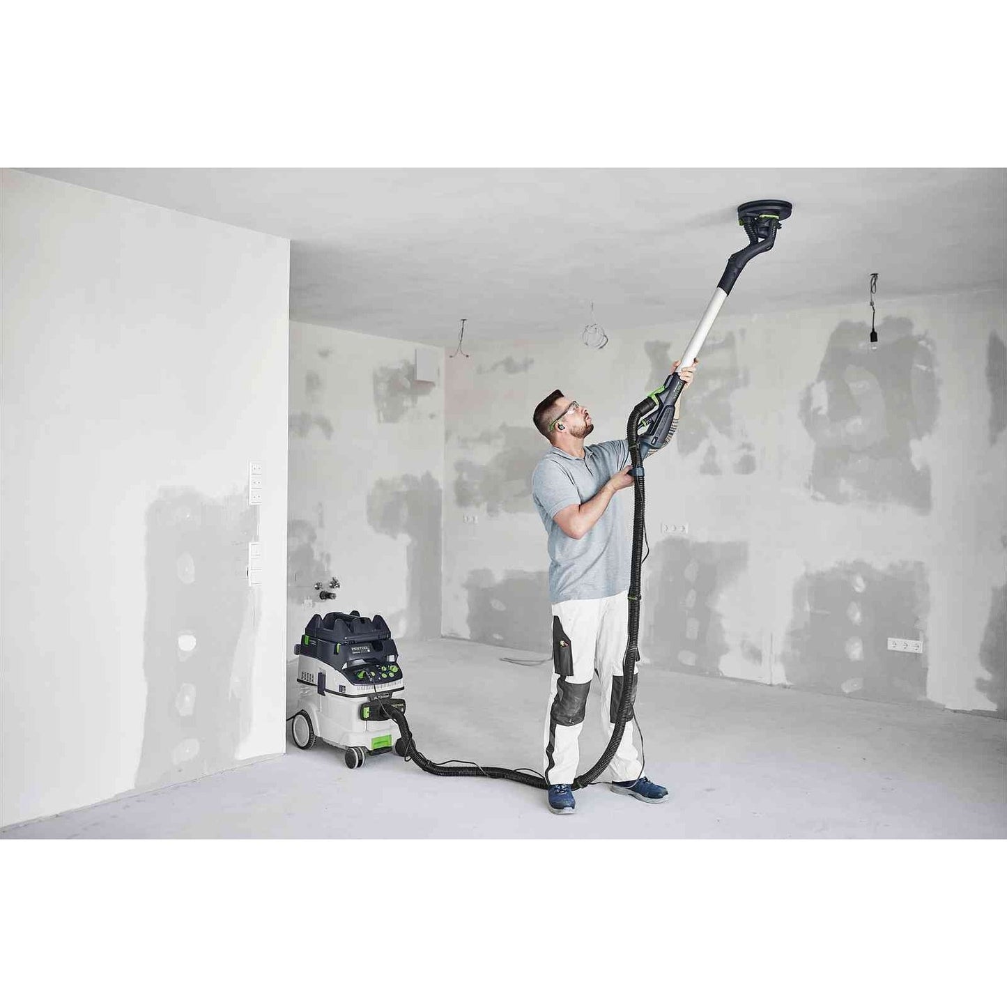 Festool Long-Reach Drywall Pole Sander and Extractor Set Planex LHS 2-M 225 EQ / CTM 36 E AC tool-junction-nz
