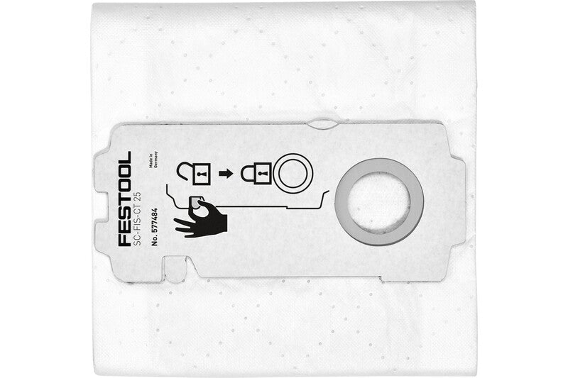 FESTOOL CT 25 SELFCLEAN FILTER BAGS (5 BAGS INCLUDED) (577484)