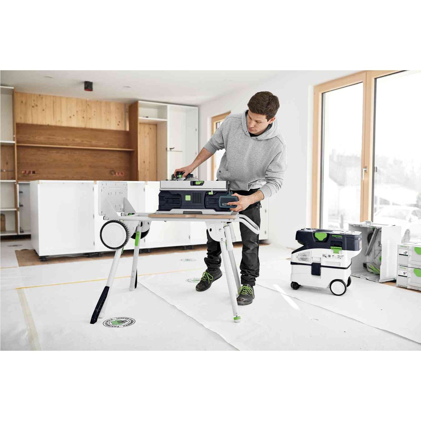 Festool Cordless Table Saw CSC SYS 50 EBI-Basic-Set Includes Underframe tool-junction-nz