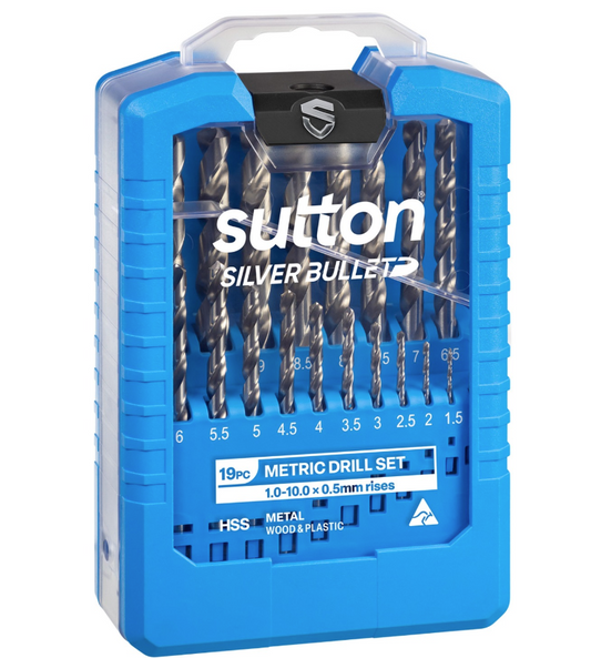 Sutton Tools DRILL D101 SM3 SET 25Pce JOBBER HSS 1.0-13.0 X 0.5MM