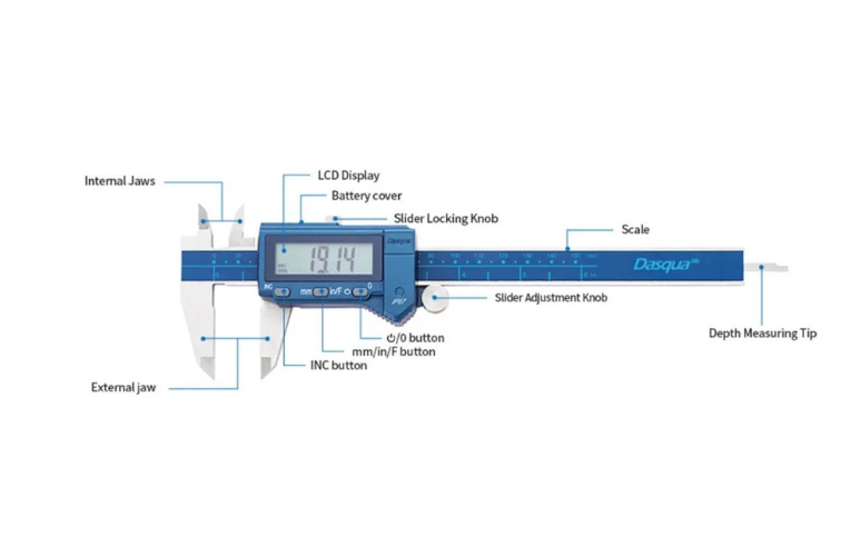 Dasqua Bluetooth IP54 Digital Caliper 0-150mm DBC150-1005A