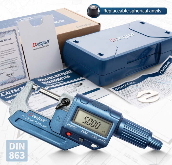 Dasqua Digital Outside Micrometer 25-50mm DDOM2010
