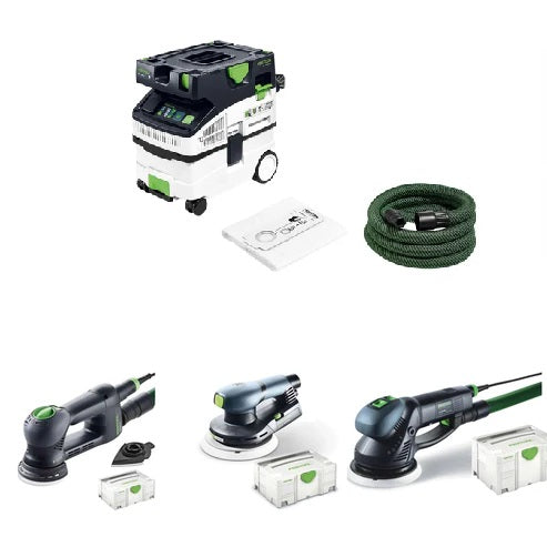 FESTOOL ROTEX & ETS SANDER KIT WITH CTM MIDI DUST EXTRACTOR