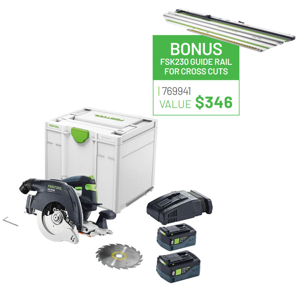 Festool Saw HKC 55 Cordless Circular Saw Kit (577443)
