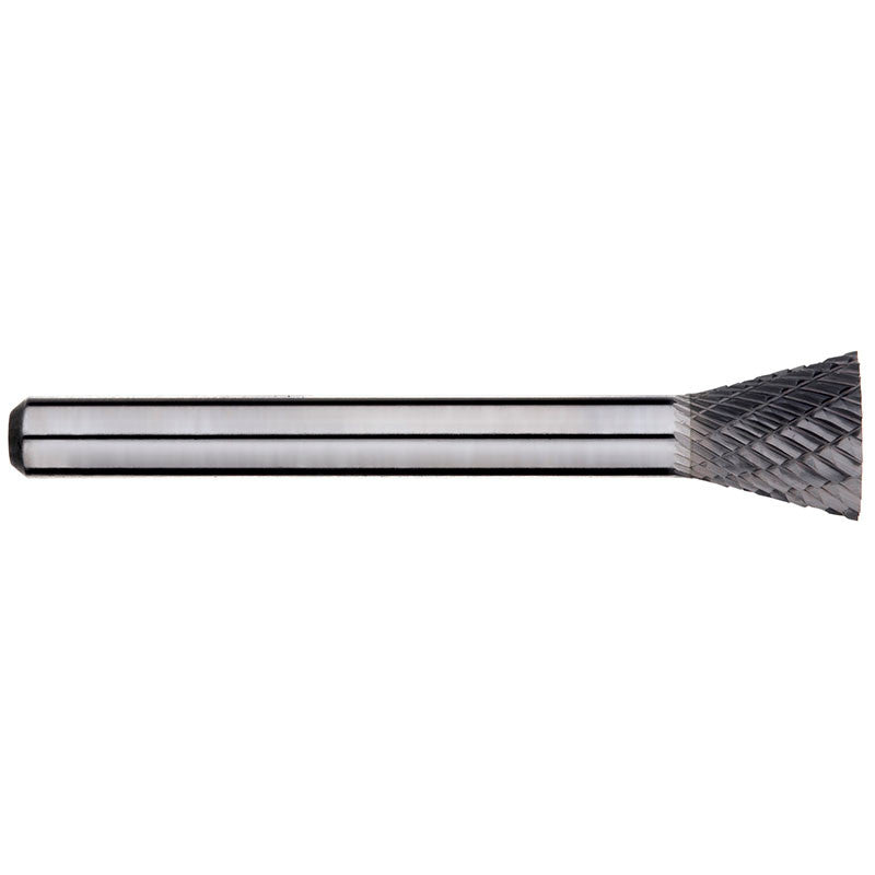 Alpha 1/2" Inverted Taper Carbide Burr - 1/4" Shank (SN-3DC)