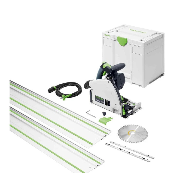 Festool TS 60 KEBQ Plus FS 168mm Brushless Plunge Cut Track Saw FS Kit