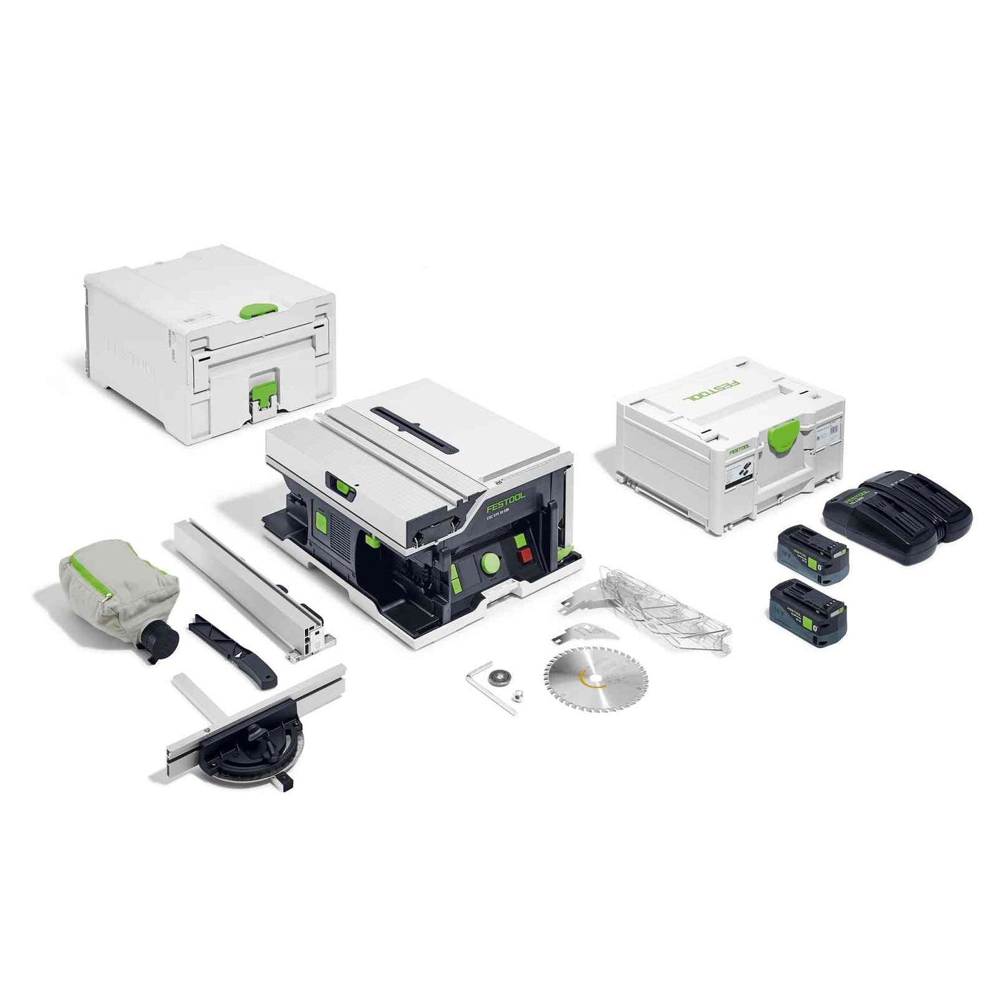 Festool Cordless Table Saw CSC SYS 50 EBI-Set Incl. Batteries, Charger & Underframe tool-junction-nz