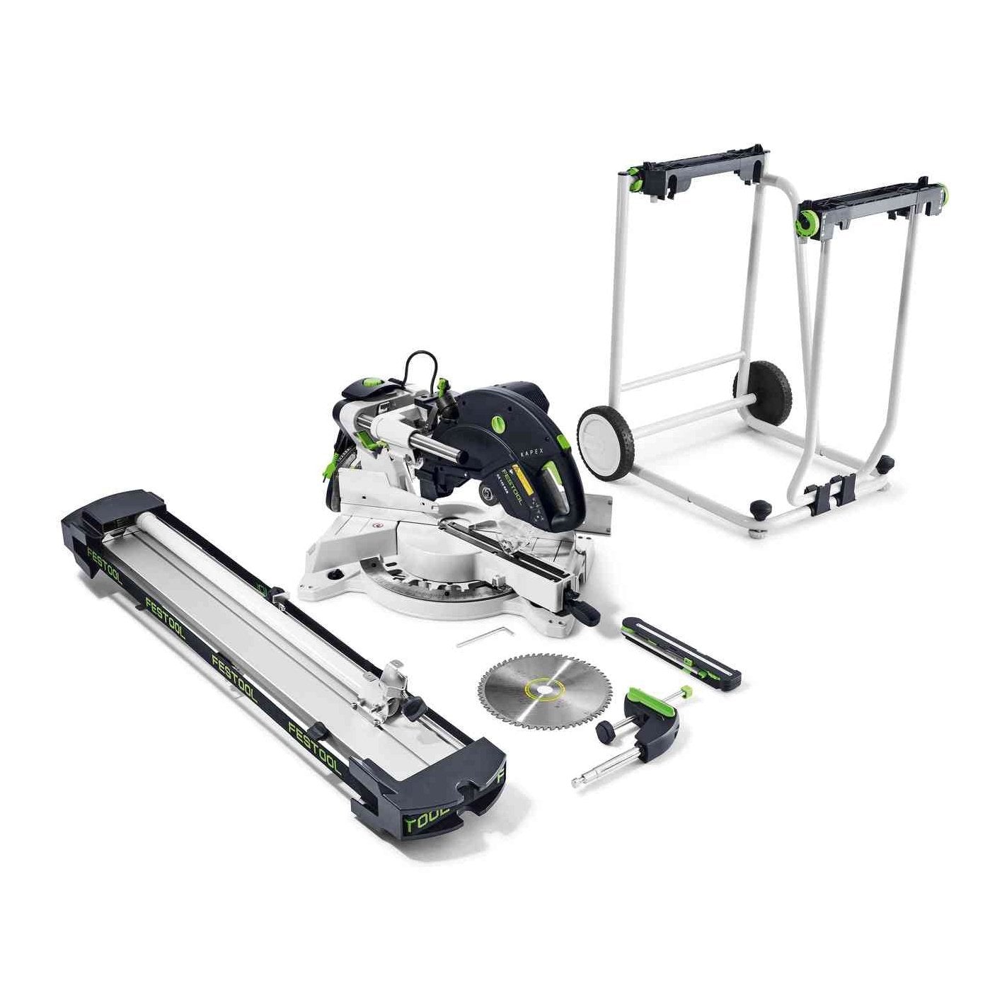 FESTOOL KS 120 REB UG SLIDE COMPOUND MITRE SAW KIT SET WITH STAND tool-junction-nz