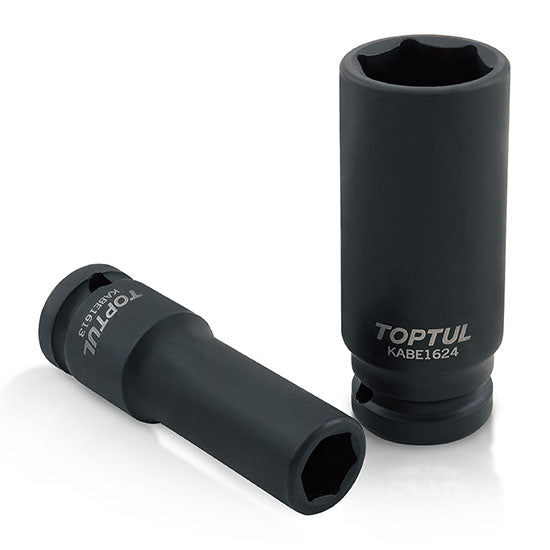 1/2" DR. 6PT FLANK DEEP IMPACT SOCKETS , 10mm - 32mm