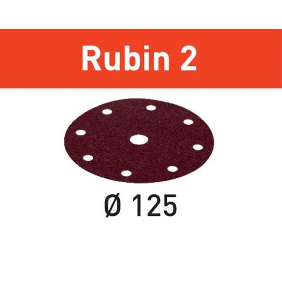 D 125 mm Festool Rubin 2 Sandpaper 50Pk