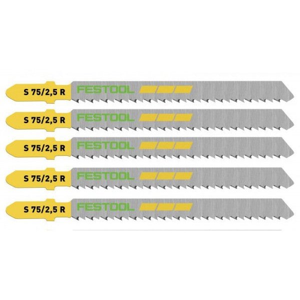 FESTOOL FINE CUT REVERSE TEETH JIG SAW BLADE FOR WOOD S 75/2.5R/5 204259