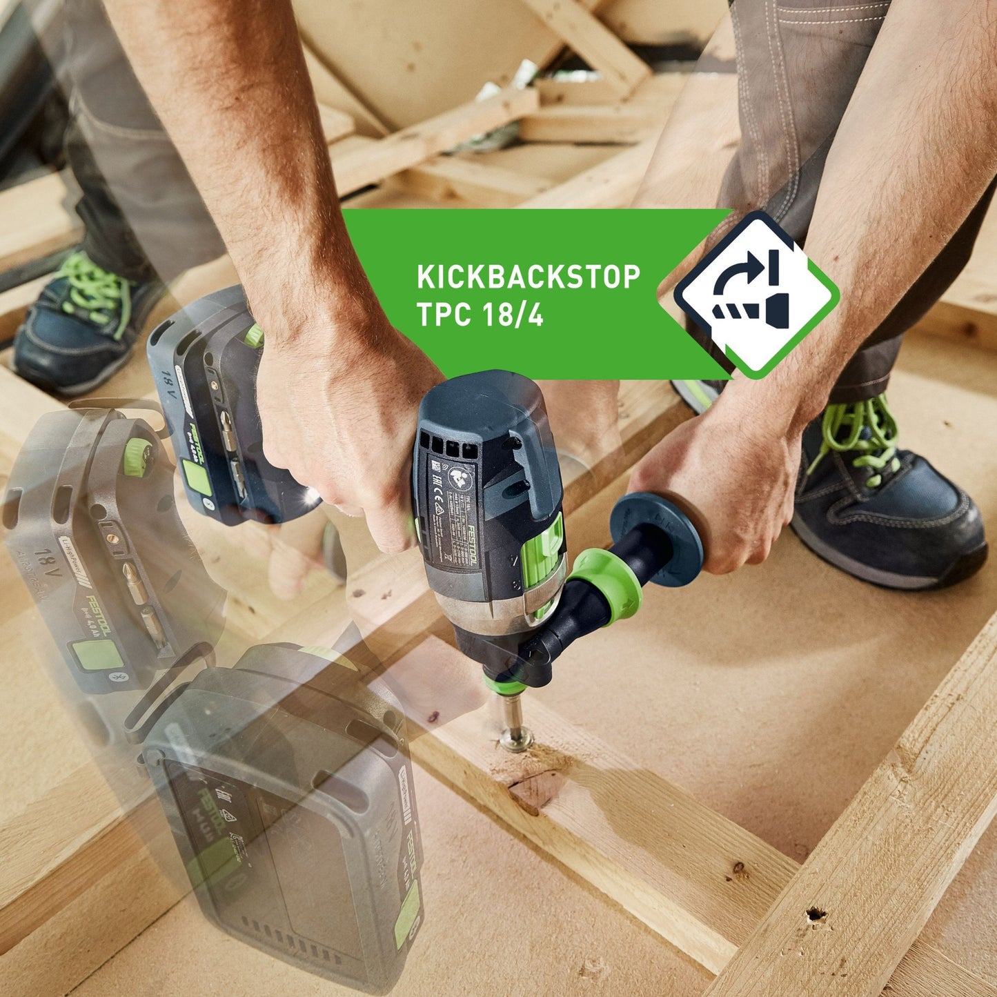 FESTOOL TPC 18/4 LI BASIC PERCUSSION DRILL SKIN 575604