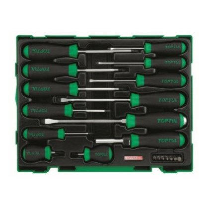 S/Driver Set 20Pc FL/PH/PZ/SQ/Bits gzc2005