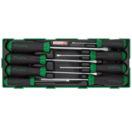 TI S/Driver Kit Flat/PH 8pc gta0820