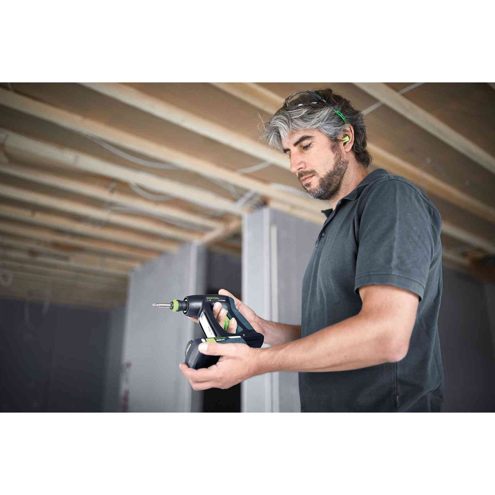 Festool C18 Cordless Drill Kit With Batteries & Charger 576434-KIT tool-junction-nz