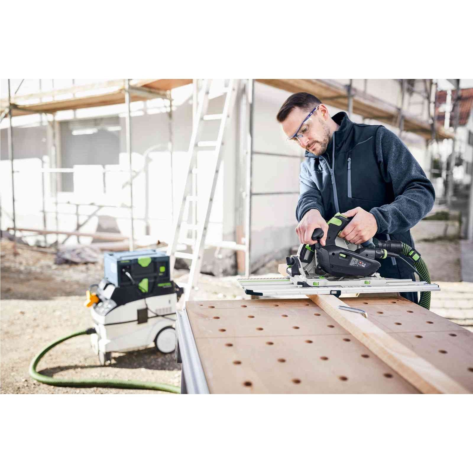 Festool TS 60 KEBQ Plus FS 168mm Brushless Plunge Cut Track Saw Special Kit With FSK250 tool-junction-nz