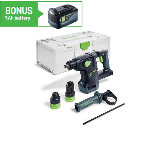 Festool KHC 18 Cordless Rotary Hammer Skin (577447) BONUS Battery**