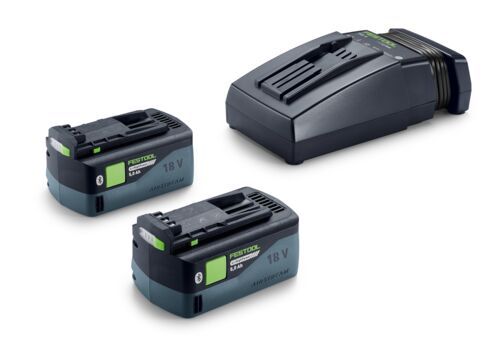 Festool 5 Ah Battery & Charger Starter Kit, 18V 2x5.0/TCL 6 Charger (578743)