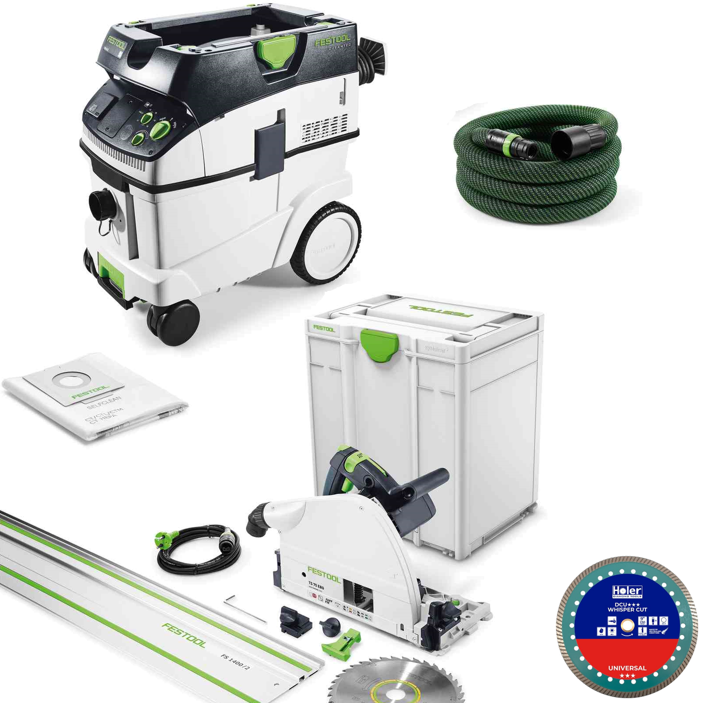 Festool Autoclaved Aerated Concrete (AAC / Hebel) Plunge Cutting Kit 70mm Max Depth