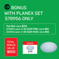 LHS 2 225 PLANEX 225mm Drywall Sander with M Class Dust Extractor Set (578956)
