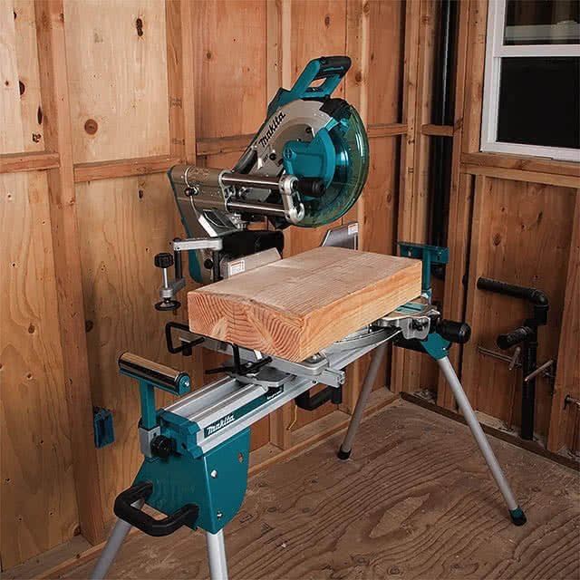 Makita 18Vx2 LXT Brushless AWS 260mm 10" Cordless Sliding Compound Mitre Saw DLS111ZU tool-junction-nz