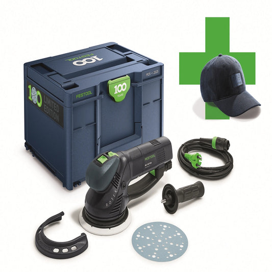 Festool 100 Year Edition RO 150 FEQ-Plus 3 Mode 150mm Rotex Geared Sander ( 578235)