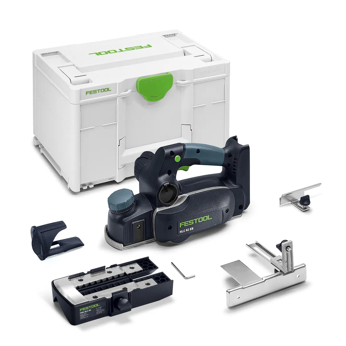 Festool cordless planer with various accessories 