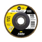 Alpha Maxabrase Flap Disc - Inox Stainless 115mm x ZK40 Grit Silver Series