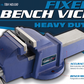 Tusk Bench Vice Heavy Duty 100mm (4") Matt Blue