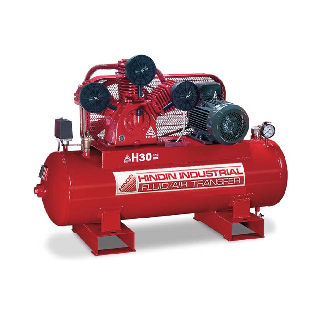 Hindin Industrial H30 4kW (5.5HP) 150L Three Phase Belt Drive Compressor