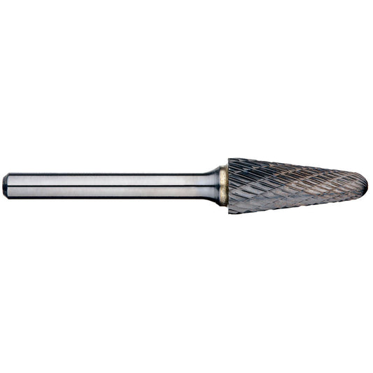 Alpha 3/8" Included Angle Carbide Burr - 1/4" Shank (SL-3DC)