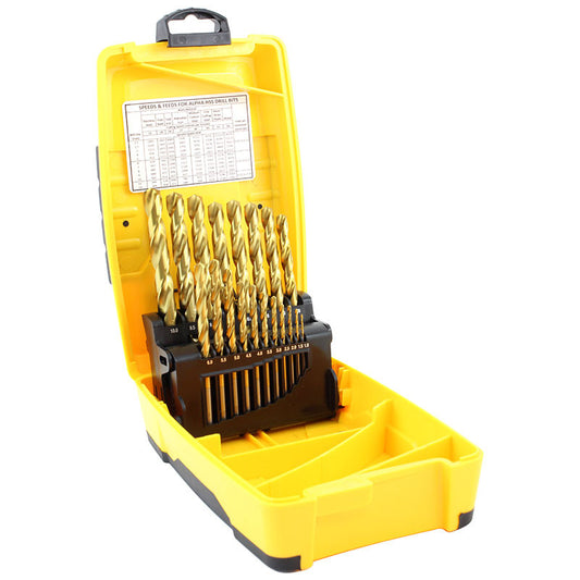 Alpha TuffBox Gold Series Drill Set Metric 1.0 - 10.0mm 19 piece