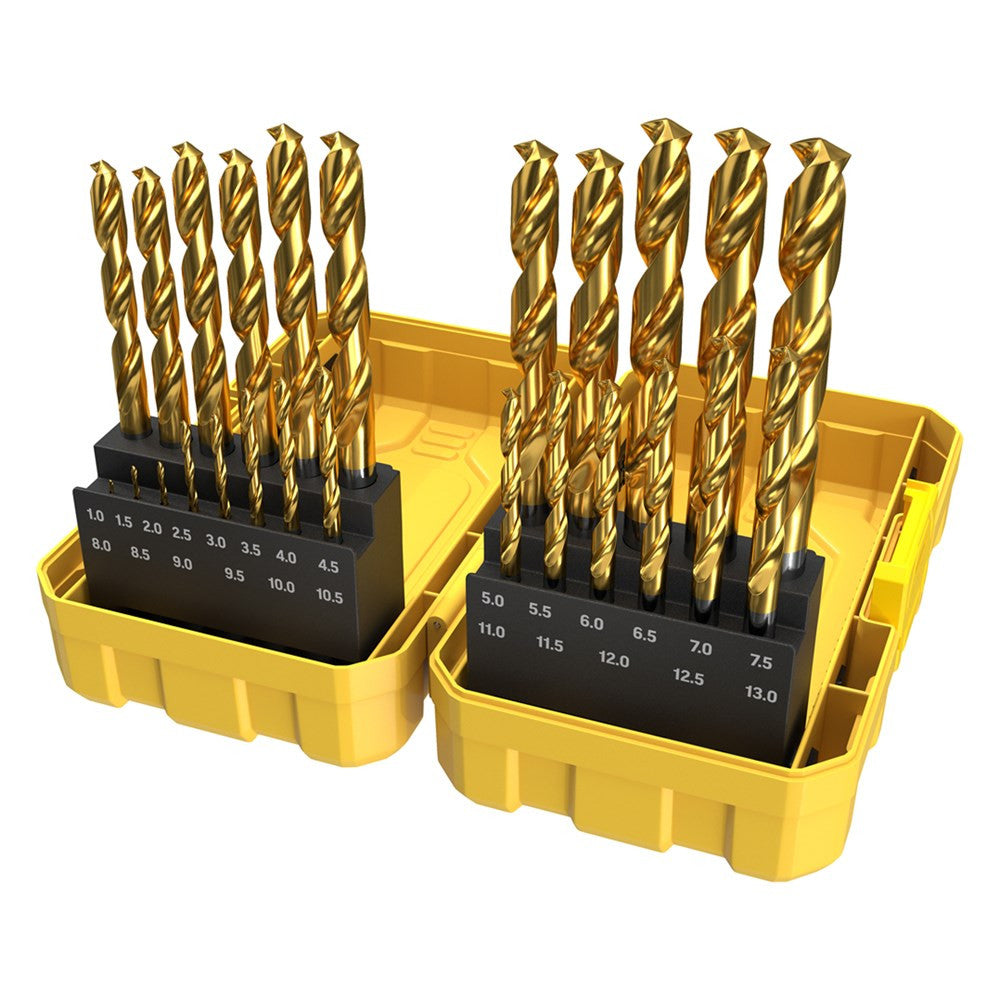 Alpha TuffBox PRO Gold Series Drill Set Metric 1.0 - 13.0mm 25 piece