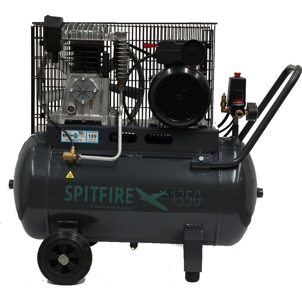 Hindin Spitfire 1350N 2.5HP 50L Single Phase Belt Drive Compressor tool-junction-nz