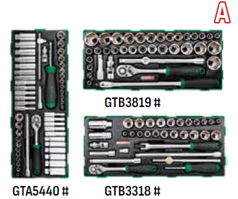 Toptul Tool Kit Combo RED 20 Trays AF/MM (taaa1002k281)
