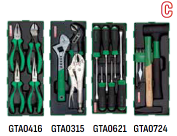 Toptul Tool Kit Combo RED 20 Trays AF/MM (taaa1002k281)