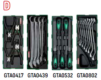 Toptul Tool Kit Combo RED 20 Trays AF/MM (taaa1002k281)