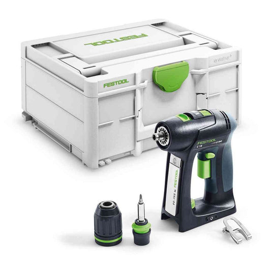 Festool C18 Cordless Drill Kit With Batteries & Charger (576434-KIT)