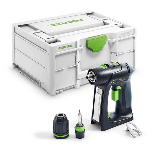 Festool C18 Cordless Drill Kit With Batteries & Charger 576434-KIT tool-junction-nz