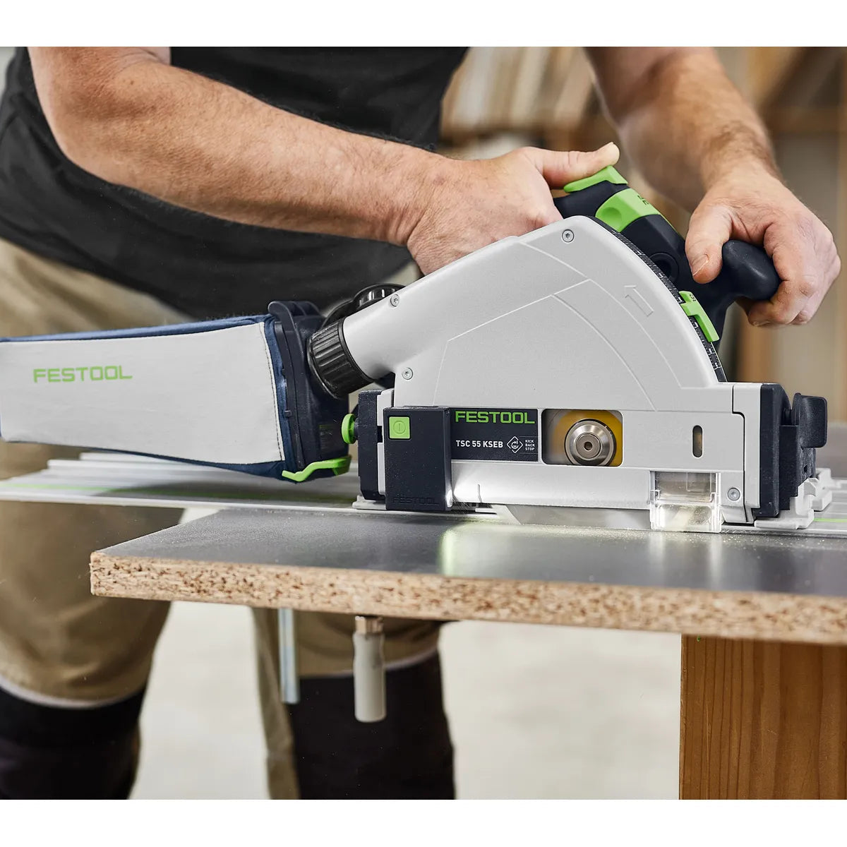 Festool TSC 55 KSEB Li-Basic Single Battery Port Cordless Plunge Cut Skin (577988)
