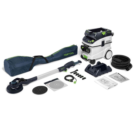 Festool Long-Reach Drywall Pole Sander and Extractor Set Planex LHS 2-M 225 EQ / CTM 36 E AC tool-junction-nz
