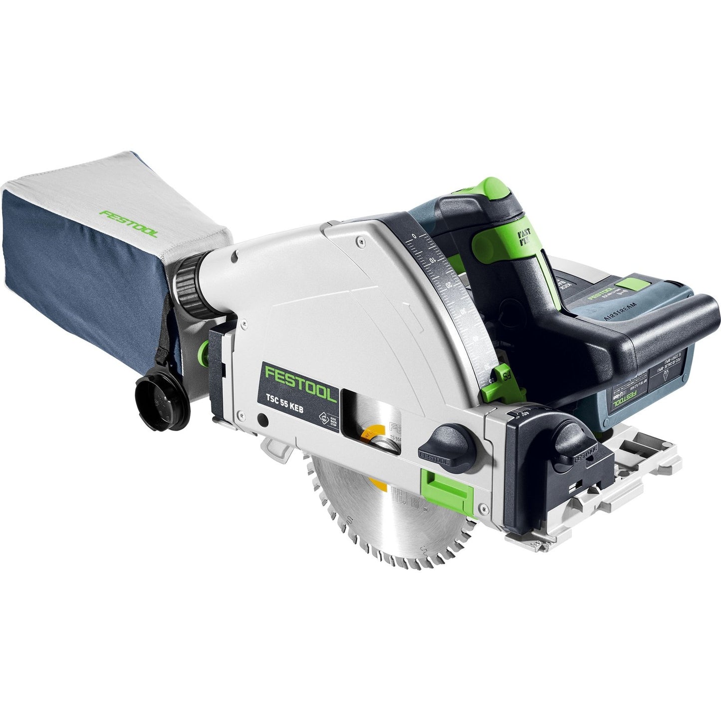 FESTOOL TSC 55 KEB CORDLESS PLUNGE SAW KIT WITH FS 1400 GUIDE RAIL 575464-4 tool-junction-nz