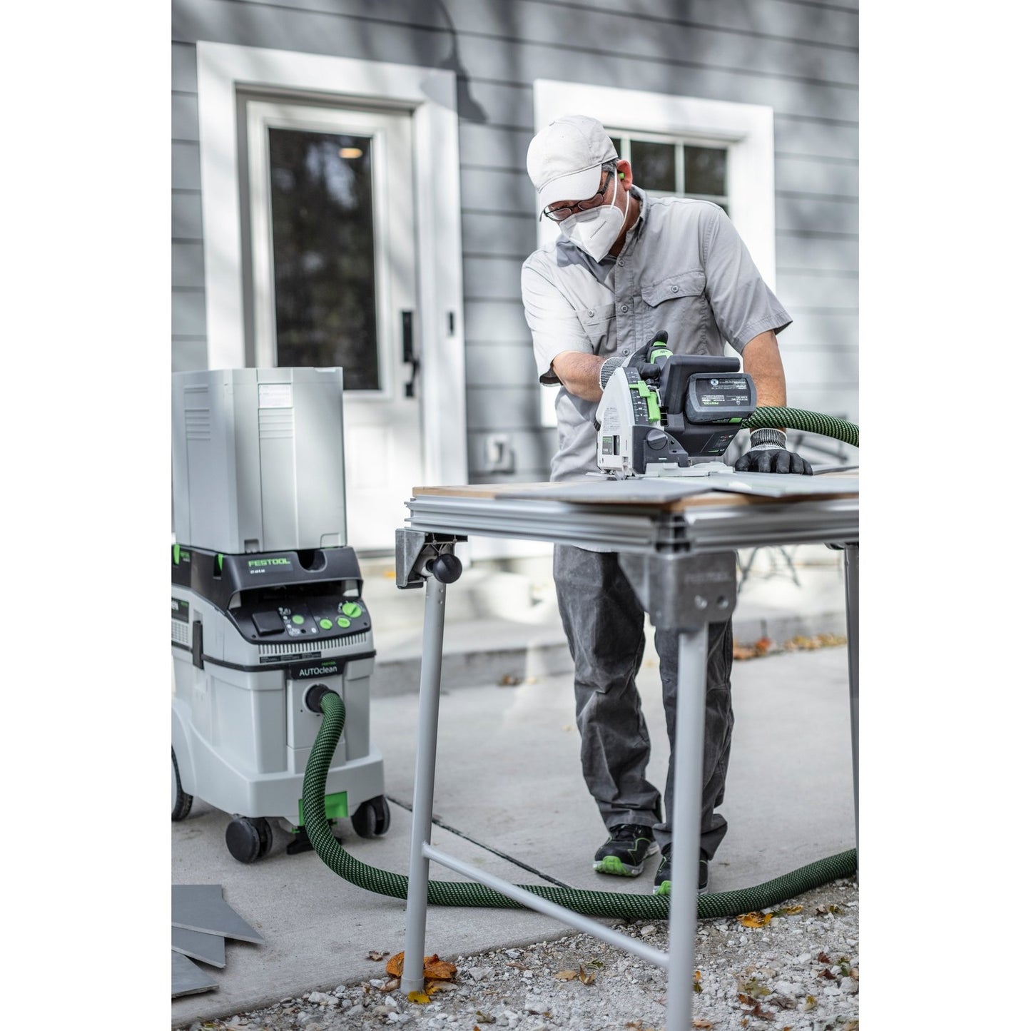 FESTOOL TSC 55 KEB CORDLESS PLUNGE SAW KIT WITH FS 1400 GUIDE RAIL 575464-4 tool-junction-nz