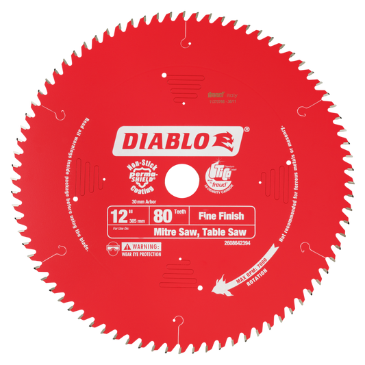 Diablo 12 in. / 305mm 80T Fine Finish Saw Blade
