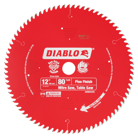 Diablo 12 in. / 305mm 80T Fine Finish Saw Blade tool-junction-nz