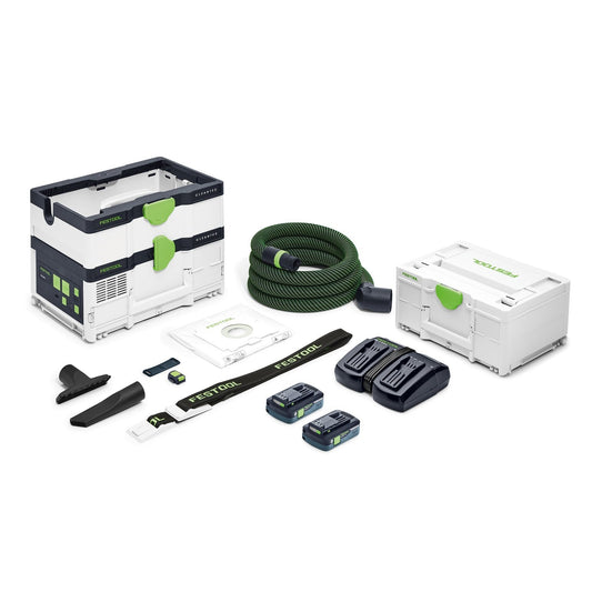 Festool Cordless Mobile Dust Extractor CTMC SYS I Promo Kit With Batteries & Charger 576933-PROMO tool-junction-nz