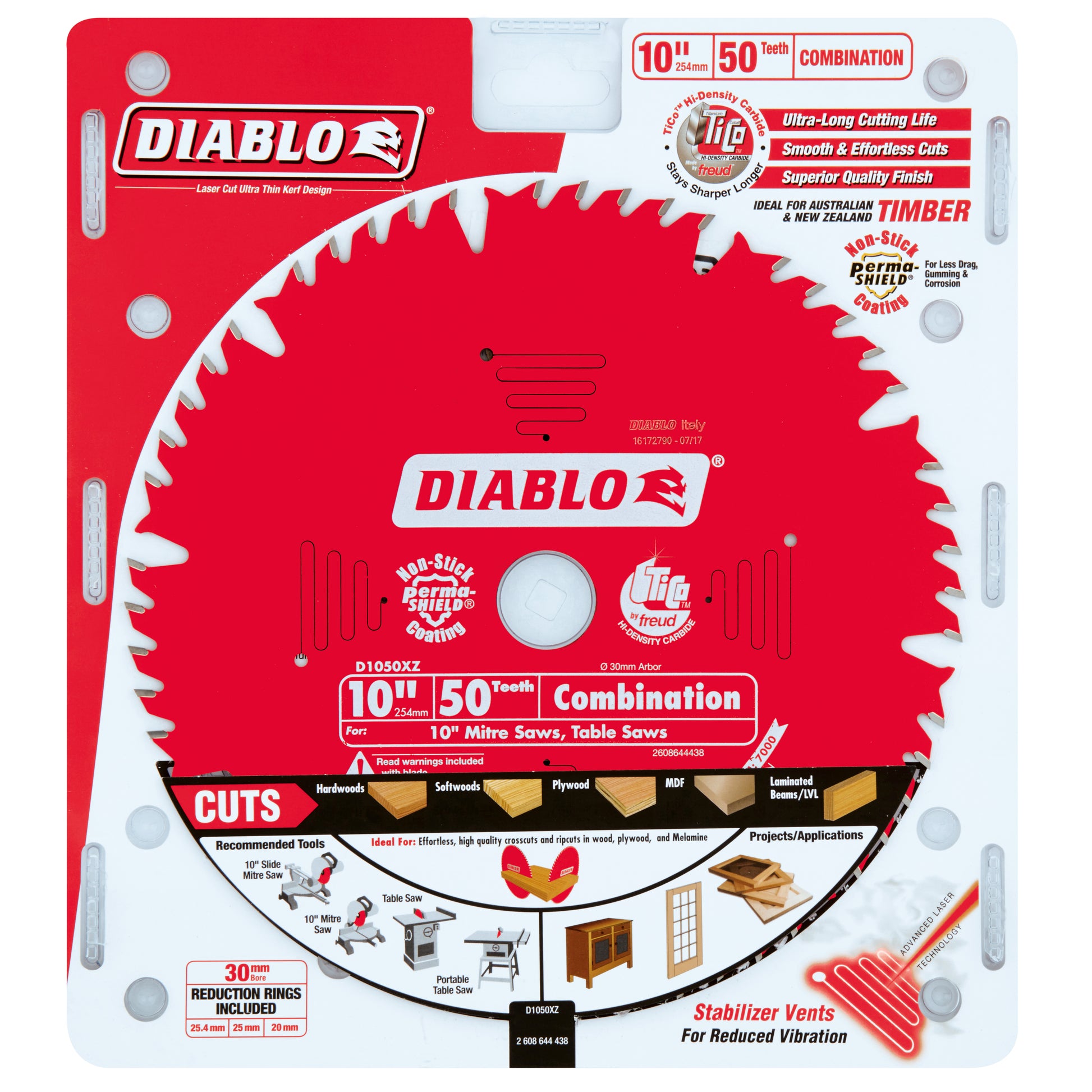 Diablo 10 in. / 254mm 50T Combination Saw Blade tool-junction-nz