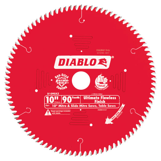 Diablo 10 in. / 254mm 90T Ultimate Flawless Finish Saw Blade